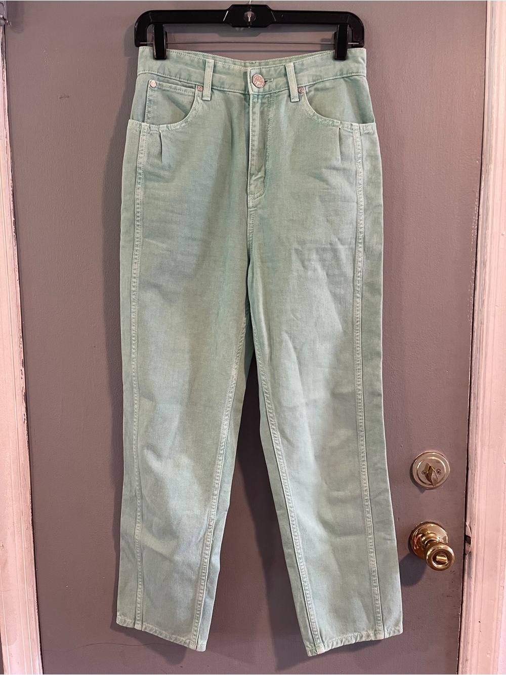 Sandro High-Rise Mint Jeans Size EU38